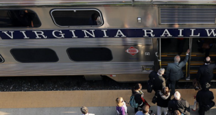 For first-quarter 2023, Virginia Railway Express commuter rail ridership rose 113.90% from first-quarter 2022. (VRE Photograph via Twitter)