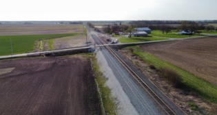 Pictured: Norfolk Southern’s recently completed siding extension project in Campbellstown, Ohio. (NS Photograph)