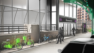 A consultant has been selected to perform the environmental review of New York MTA’s Interborough Express, a proposed 14-mile, 19-station light rail transit project. (Station Rendering Courtesy of NYMTA)