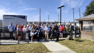 Amtrak and Connersville, Ind., held a ribbon-cutting ceremony to mark the completion of an accessibility upgrade project at the city’s Cardinal-served passenger rail station. (Amtrak Photograph)