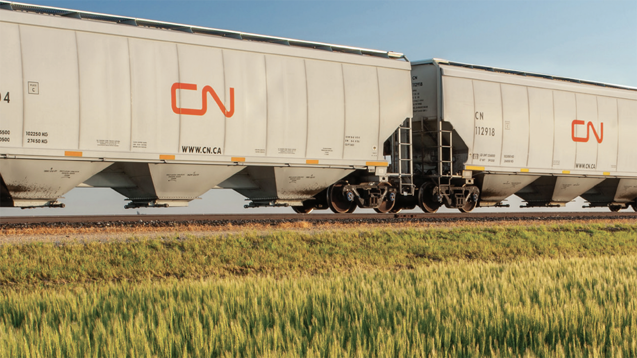 “We at CN know that Canada’s agricultural industry has always been the cornerstone of our nation’s economy, contributing significantly to its growth and stability,” CN President and CEO Tracy Robinson said upon release of the Class I’s 2023-24 Grain Plan. “Through the collaborative efforts of CN and our supply chain partners, we aim to optimize the movement of agricultural goods efficiently and sustainably.” (CN Photograph)