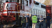 “When a rail incident occurs, seconds count,” NS Vice President Safety John Fleps said. “Through our partnership with RapidSOS, 911 call centers and first responder agencies throughout our 22-state network will have faster access to the information they need to safeguard their response, save lives and protect the communities in which we operate.” (NS Photograph)