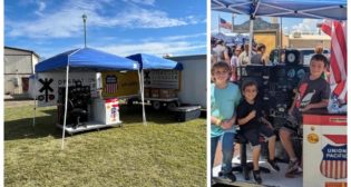 A Union Pacific locomotive simulator gave locals in Deming, New Mexico, and Willcox, Arizona, a hands-on opportunity to learn about rail safety.