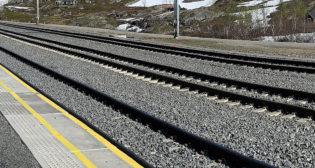 Figure 1. Rail, ties, and ballast on a heavy-haul mountain railway above the Artic Circle in Norway. (Courtesy of Gary T. Fry.)