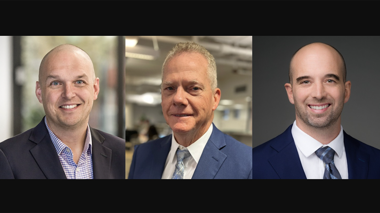 STV has hired Bryan Williams (left) as Vice President and Pacific Northwest Area Manager within the Transportation West Group; Rob Troup (center) as Senior Vice President and Senior Program Manager; and Matteo Montesi as West Coast Vice President and Engineering Director in the Tunneling and Geotechnical Practice.