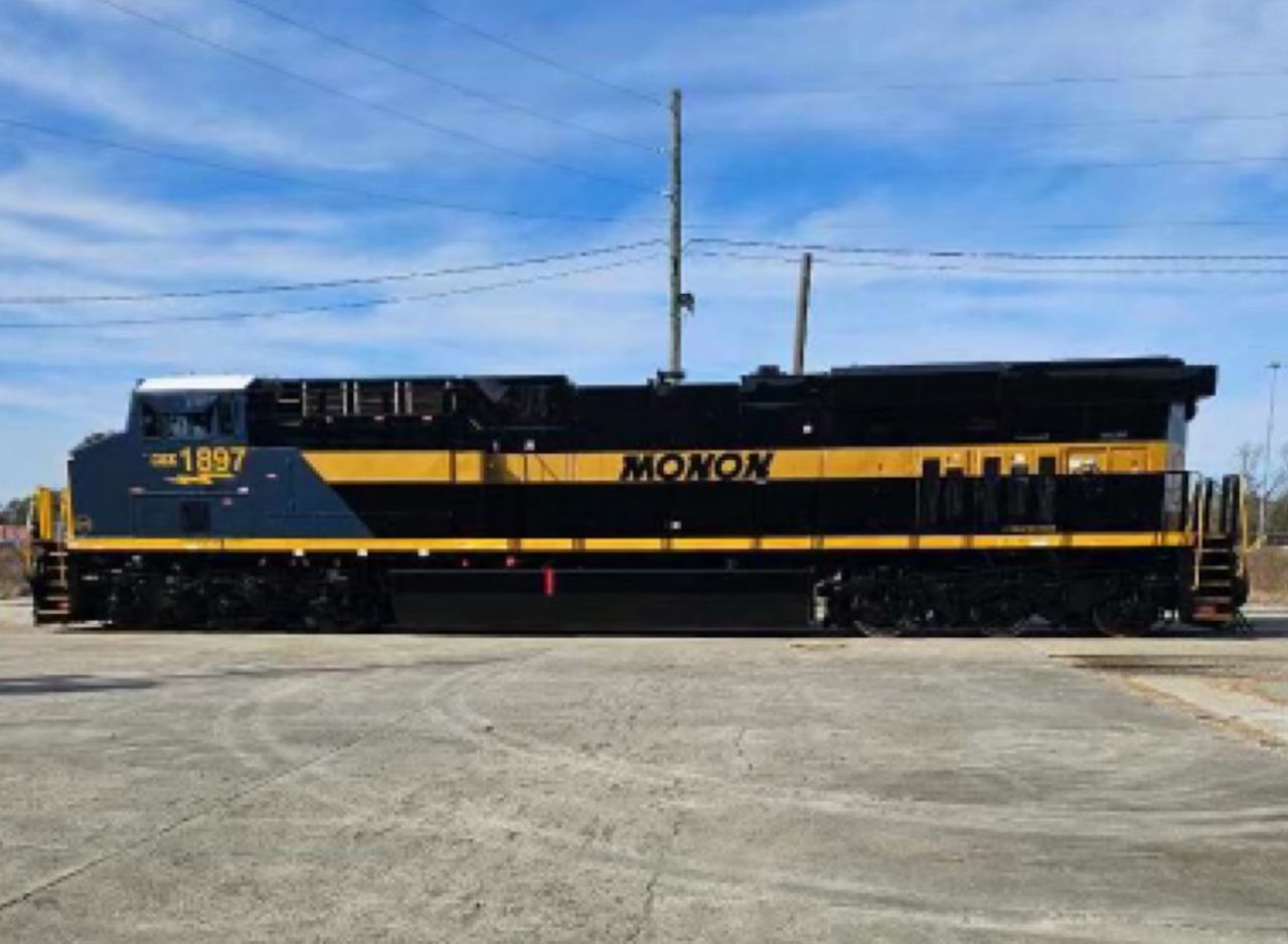 CSX No. 1897 is the ninth in a series of heritage locomotives to roll out of the Class I railroad's Waycross, Ga. paint shop. (CSX photo, via LinkedIn)