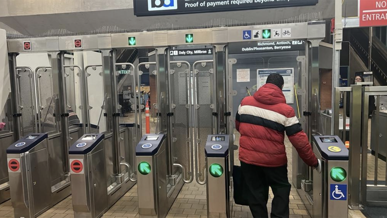 BART crews have installed prototype fare gates at West Oakland Station to “protect against fare evasion, expand access to transit-dependent riders, and reduce system downtime due to maintenance.” (BART Photograph)