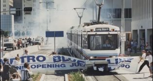 The Blue Line opens, 1990