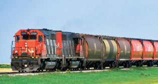 CN unit grain train.