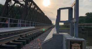 A $3.47 million CRISI grant made replacement of the William J. “Bill” Duggan bridge by the Iowa Interstate Railroad (IAIS) possible. The new bridge opened to freight rail traffic on June 30, 2020.