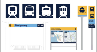 San Francisco Bay Area transit in California will take on a whole new look later this year. Transit agency and Metropolitan Transportation Commission officials unveiled design prototypes for a common set of signs to be used by all agencies at all locations. (Image Courtesy of BART)