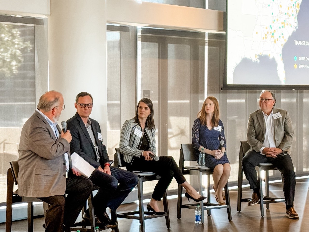 Norfolk Southern Marketing leaders participate in panel discussion during the Atlanta Chapter of the Council for Supply Chain Management Professionals’ February meeting.