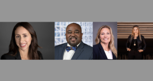 From Left to Right: Tina Beckberger, Chief Commercial Officer, AITX; Earl James, Jr., Global Regulatory & IPMT partner, Hogan Lovells; Jodi Heath, Vice President, Business Development, INRD; and MxV President and CEO Kari Gonzales, LRW's 2023 Railway Woman of the Year.
