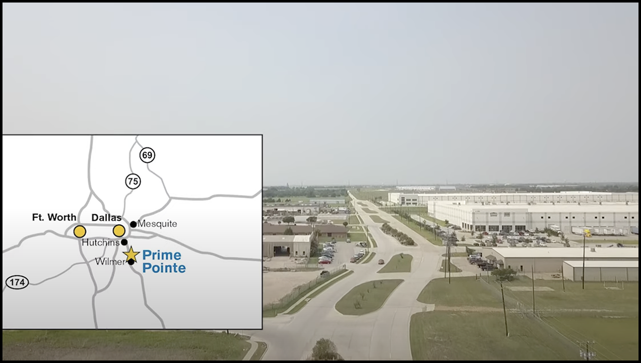The Chick-fil-A Supply Dallas Distribution Center will open later this month at UP’s Prime Pointe Industrial Park, a 3,000-acre master planned property located in South Dallas County in the cities of Hutchins, Lancaster, and Wilmer, Tex.