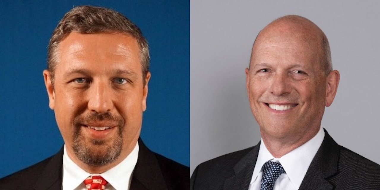 Bruce W. Gartner, Executive Director, MDTA (left); and Goran Sparrman, interim CEO, Sound Transit (right).