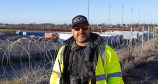 Union Pacific Senior Special Agent Danny Castaneda in Eagle Pass, Texas.