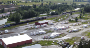 Pittsburg, Kans.-based Watco’s Eureka Transload Terminal in Montana. (Watco Photograph)