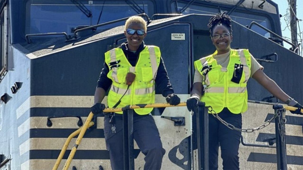 “Congratulations to Conductor Thara Hall and Engineer Courtney Thompson for making history as the first Black female crew in Columbia, South Carolina!” NS reported via social media on March 26. (Photograph Courtesy of NS)