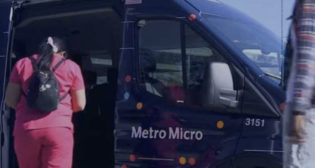 LACMTA’s Metro Micro, its on-demand rideshare service, has provided more than 1.7 million rides to date. (LACMTA Photograph)