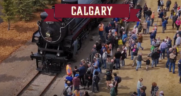 CPKC held its Final Spike Steam Tour kick-off event on April 24 at its headquarters in Calgary. (Screenshot of CPKC Video)
