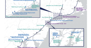 FRA on Nov. 6, 2023, reported awarding $16.4 billion for 25 passenger rail projects along the Northeast Corridor (NEC) through the Federal-State Partnership for Intercity Passenger Rail Program. Amtrak was to receive nearly $10 billion for the 12 projects it will lead. (White House Graphic)