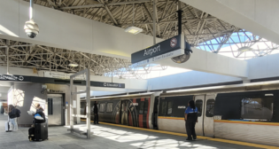 The six-week closure of MARTA’s Airport Station for concourse and platform renovations reduced overall construction time by 17 months. (MARTA Photograph)